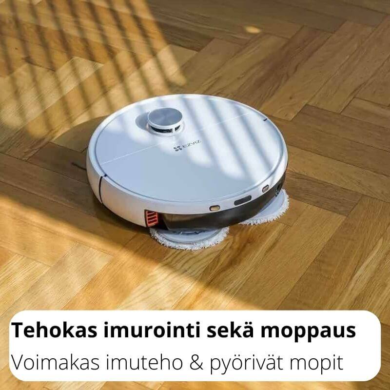 EZVIZ RS2 robotti-imuri & -moppi + moppaustelakka