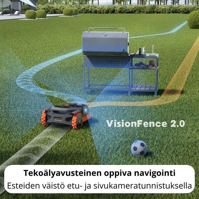 Segway Navimow X390 rajalangaton robottileikkuri GPS + VisionFence 2 (10 000 m2)