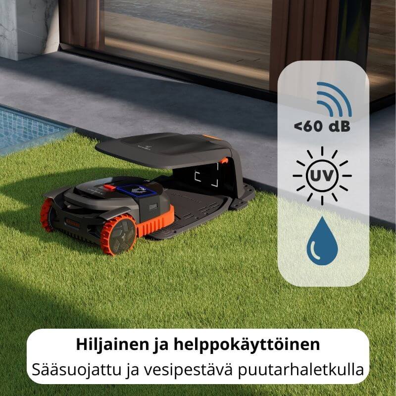 Segway Navimow X390 rajalangaton robottileikkuri GPS + VisionFence 2 (10 000 m2)