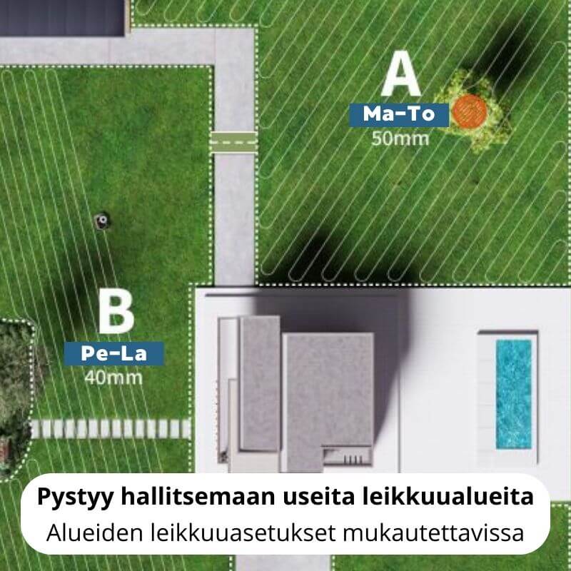 Segway Navimow H1500E rajalangaton robottileikkuri GPS + VisionFence (1500 m2)