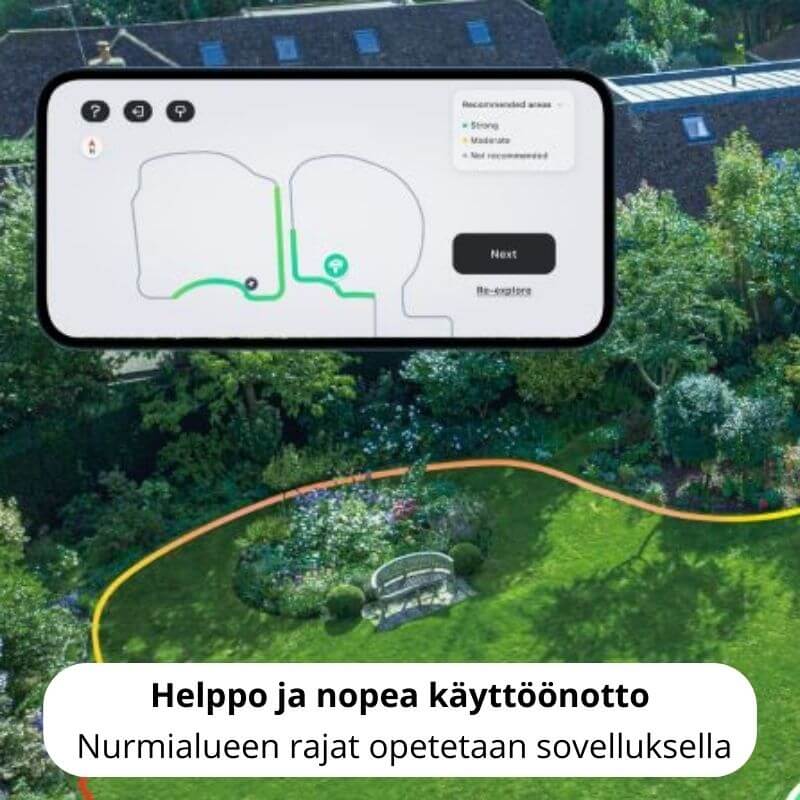 Segway Navimow i105E rajalangaton robottileikkuri (500 m2)