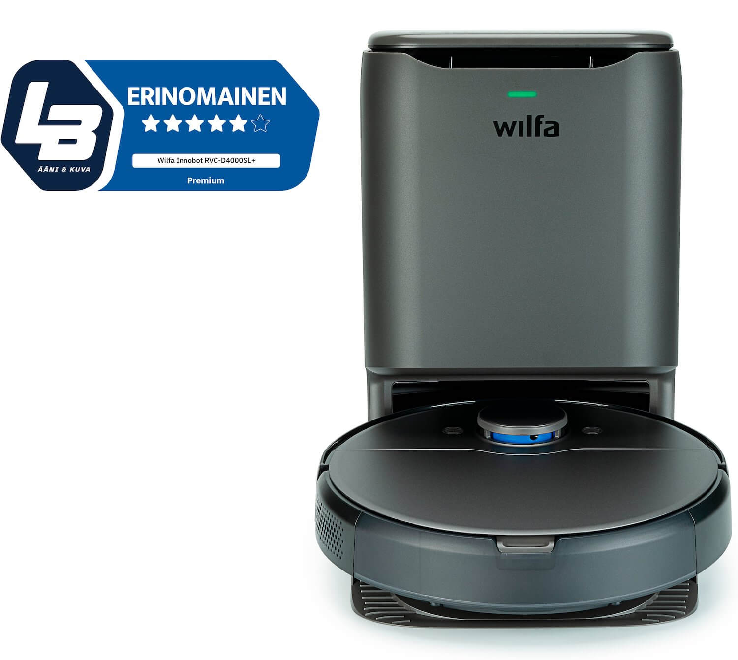 Wilfa Innobot RVC-D4000SL+ robotti-imuri & -moppi + tyhjennystelakka